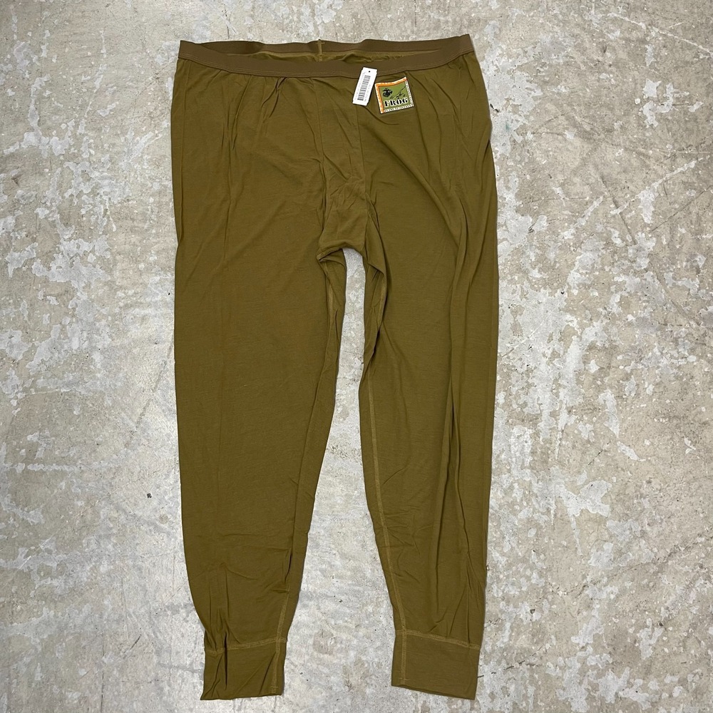 New USMC FROG Flame Resistant Silkweight Drawers 3XL Coyote Brown Base Layer Pan